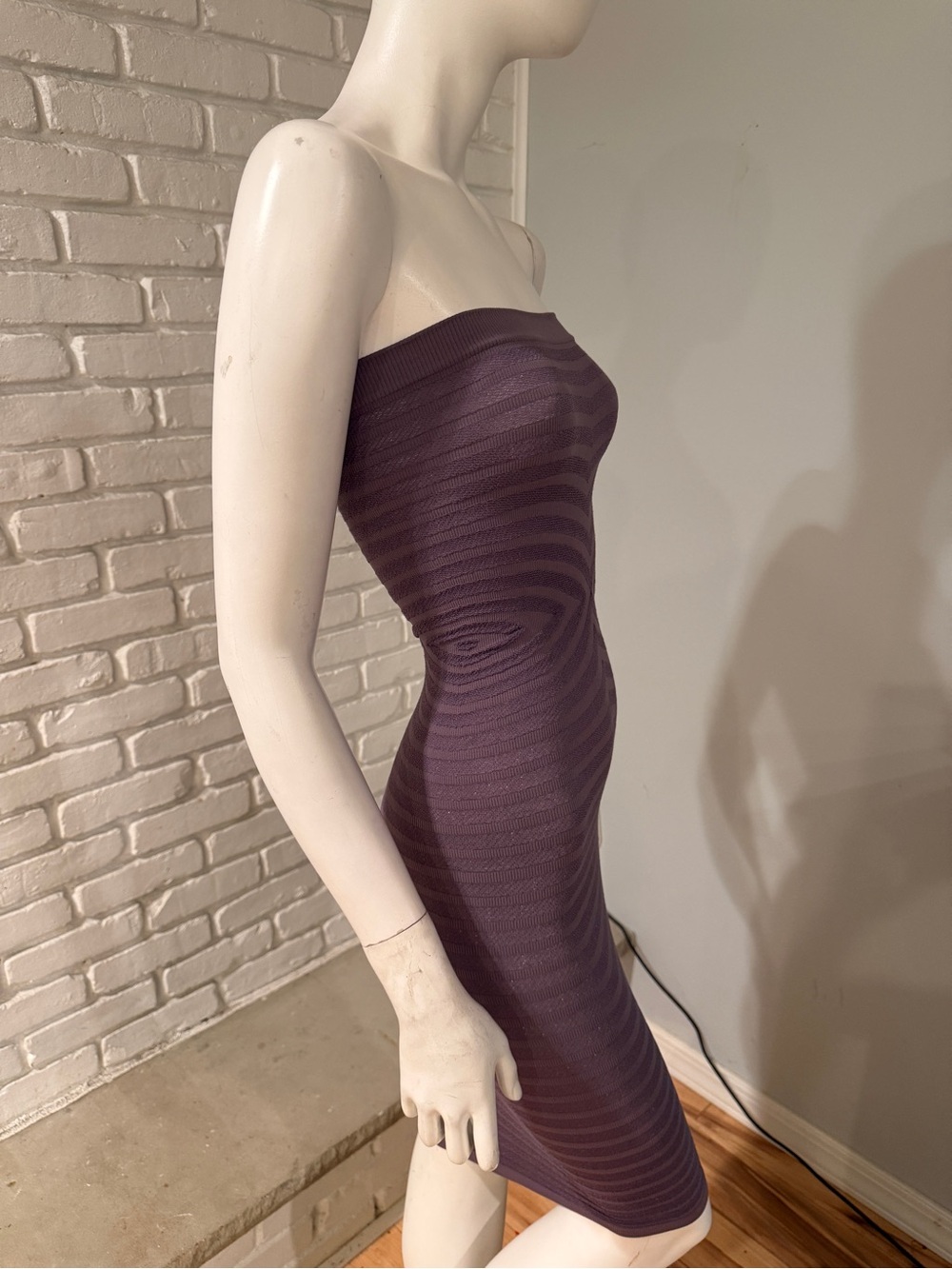 Intimately Free People Purple Strapless Bodycon Midi XS/S NWOT Super Stretch - Picture 10 of 15